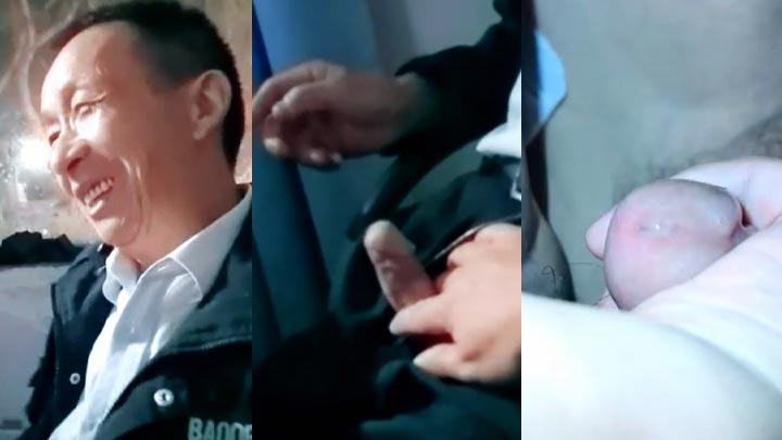 白衬衫帅伯被口射(12)